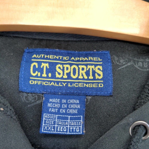 C.T. Sports Mens AAU Nationals Final Four Zip Up Hoodie Black XXL All Over Print - Picture 9 of 13